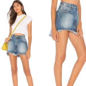 NWT One Teaspoon Pacifica denim mini skirt